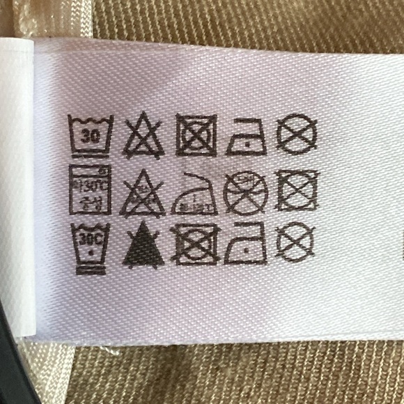 NWT. Zara Beige Viscose/Linen Blend Slim Fit High-Waisted Trousers. Size M. - Picture 8 of 9